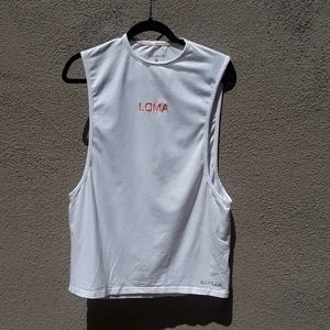 Box raw white Tank top SM workout gym